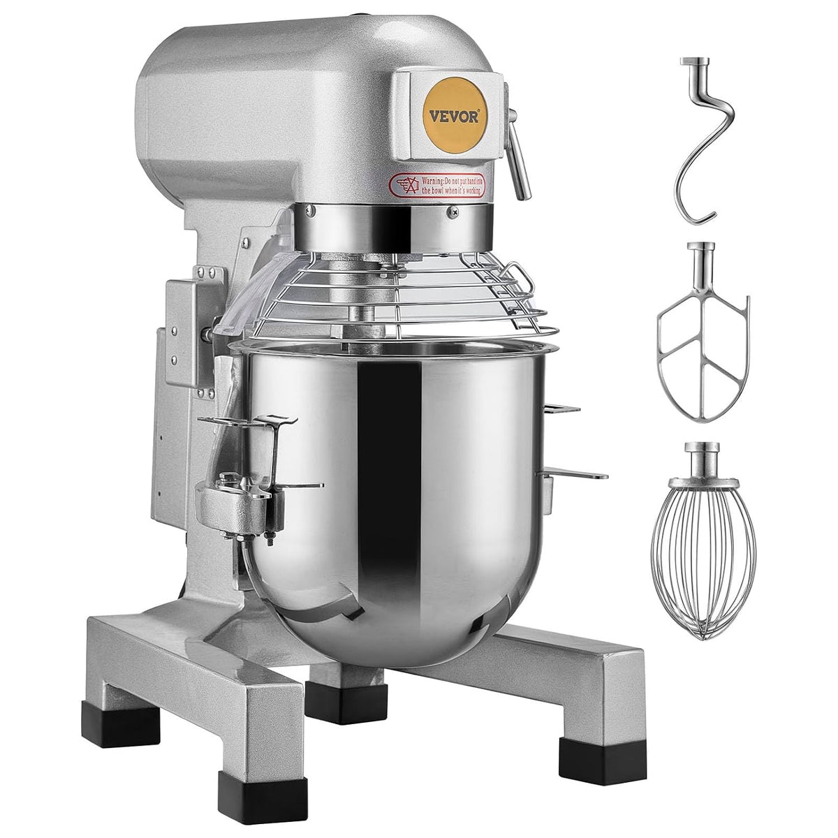 VEVOR Kommerzieller Küchenmixer, 14 l kommerzieller Standmixer mit 3 einstellbaren Geschwindigkeiten