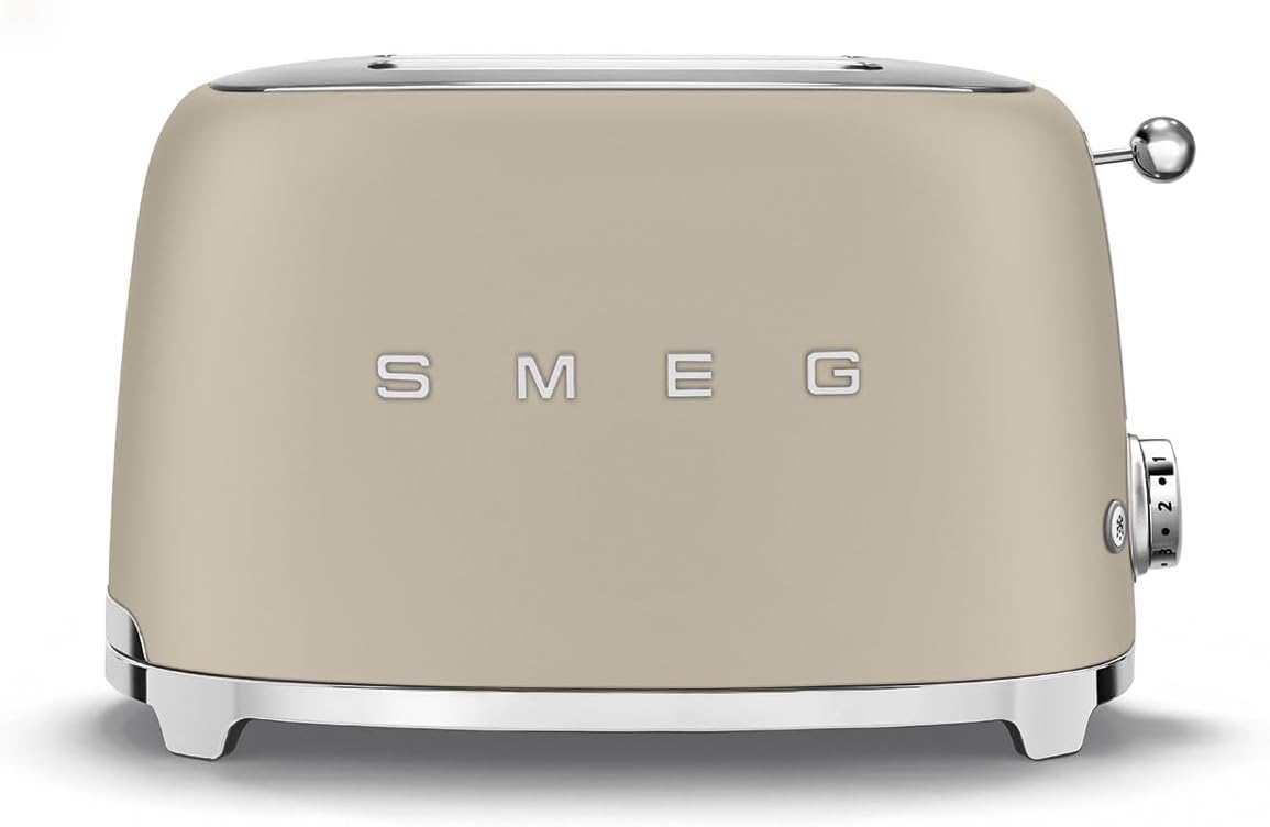Smeg TSF01MLMEU Toaster 2 Scheiben, 6 Bräunungsstufen, Auftau-/Bagel-Funktion, 950W