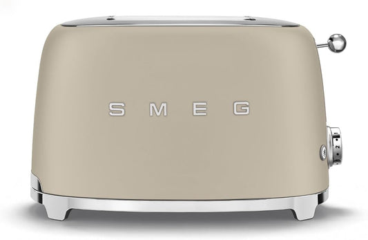 Smeg TSF01MLMEU Toaster 2 Scheiben, 6 Bräunungsstufen, Auftau-/Bagel-Funktion, 950W