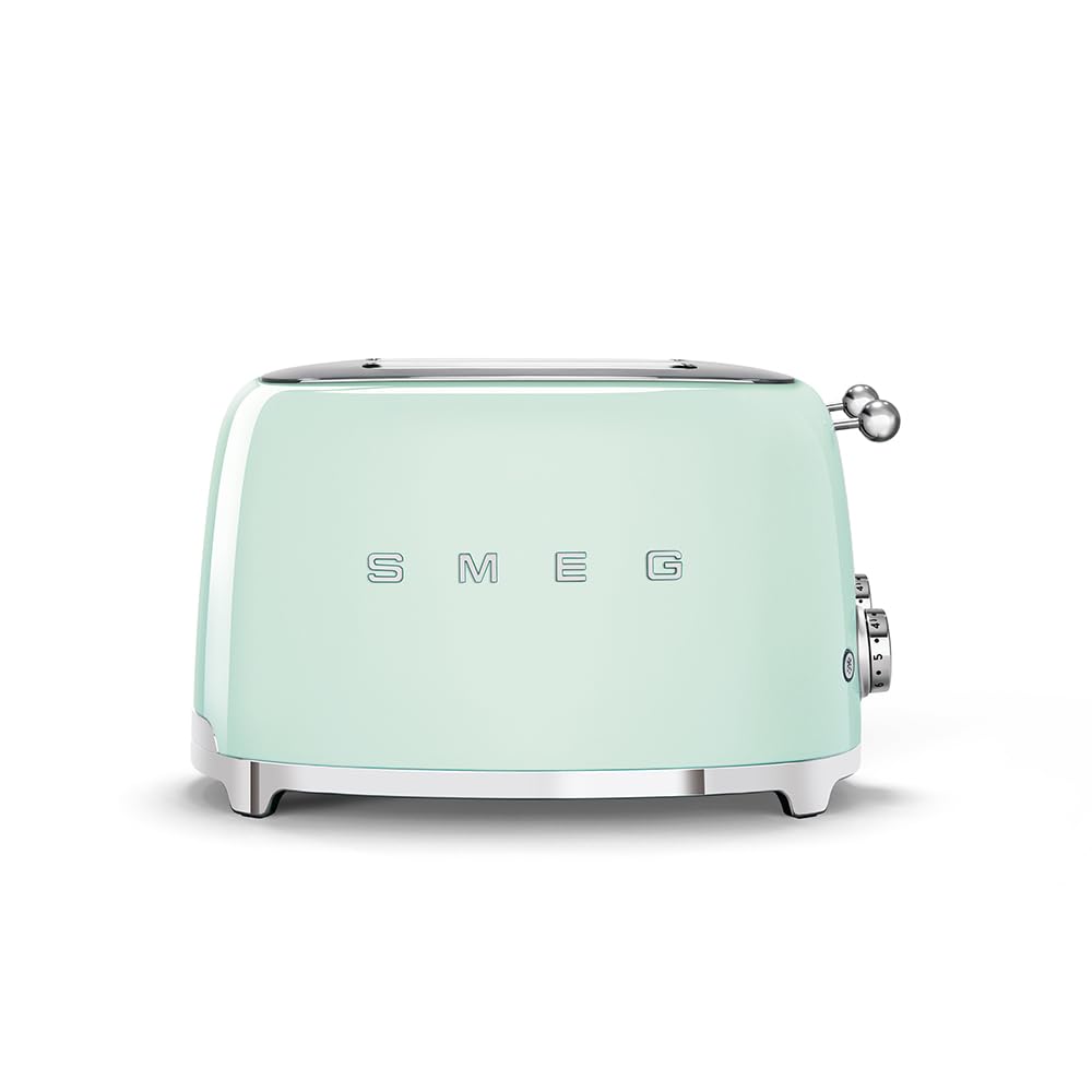 Smeg TSF03CREU Toaster 4 Scheiben, 6 Bräunungsstufen, Auftau- & Bagel-Funktion, 2000W, Creme