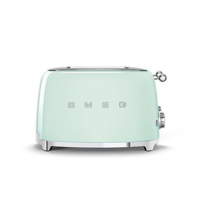 Smeg TSF03CREU Toaster 4 Scheiben, 6 Bräunungsstufen, Auftau- & Bagel-Funktion, 2000W, Creme