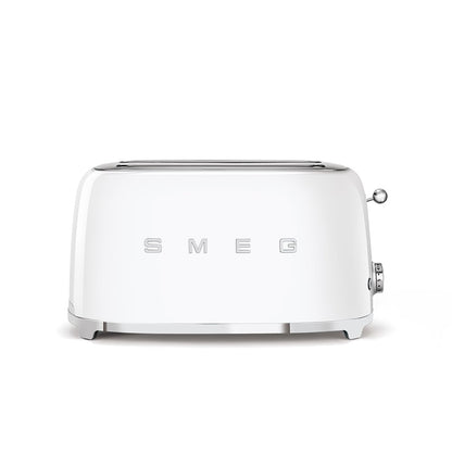 Smeg TSF02SSEU Toaster 4 Scheiben, 2 Schlitze 36mm, 6 Bräunungsstufen, 1500W, Chrom