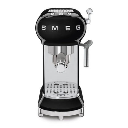 Smeg Espressomaschine ECF01CREU Creme – Manuelle Siebträgermaschine mit Cappuccino-System & Thermoblock