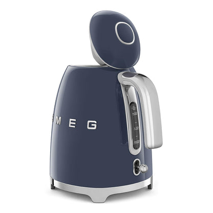 Smeg Wasserkocher 1,7L mit variabler Temperaturwahl 50-100°C, Edelstahl, Soft-Opening, Anti-Kalk-Filter