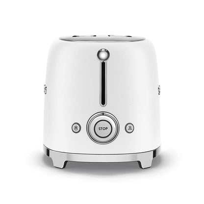 Smeg TSF01MLMEU Toaster 2 Scheiben, 6 Bräunungsstufen, Auftau-/Bagel-Funktion, 950W