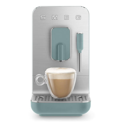 Smeg BCC12BLMEU Espressomaschine mit Kaffeemühle, Thermoblock-System, Milchaufschäumer, 1,4L Tank