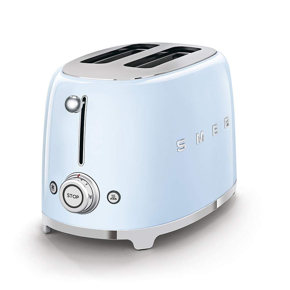 Smeg TSF01MLMEU Toaster 2 Scheiben, 6 Bräunungsstufen, Auftau-/Bagel-Funktion, 950W