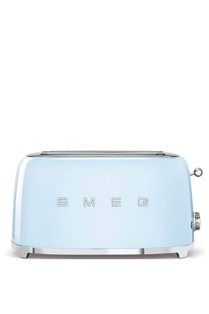 Smeg TSF02SSEU Toaster 4 Scheiben, 2 Schlitze 36mm, 6 Bräunungsstufen, 1500W, Chrom