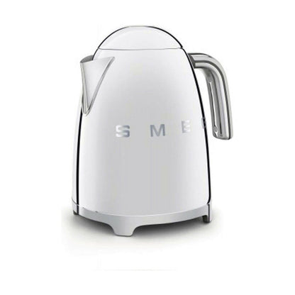 Smeg Wasserkocher 1,7L mit variabler Temperaturwahl 50-100°C, Edelstahl, Soft-Opening, Anti-Kalk-Filter
