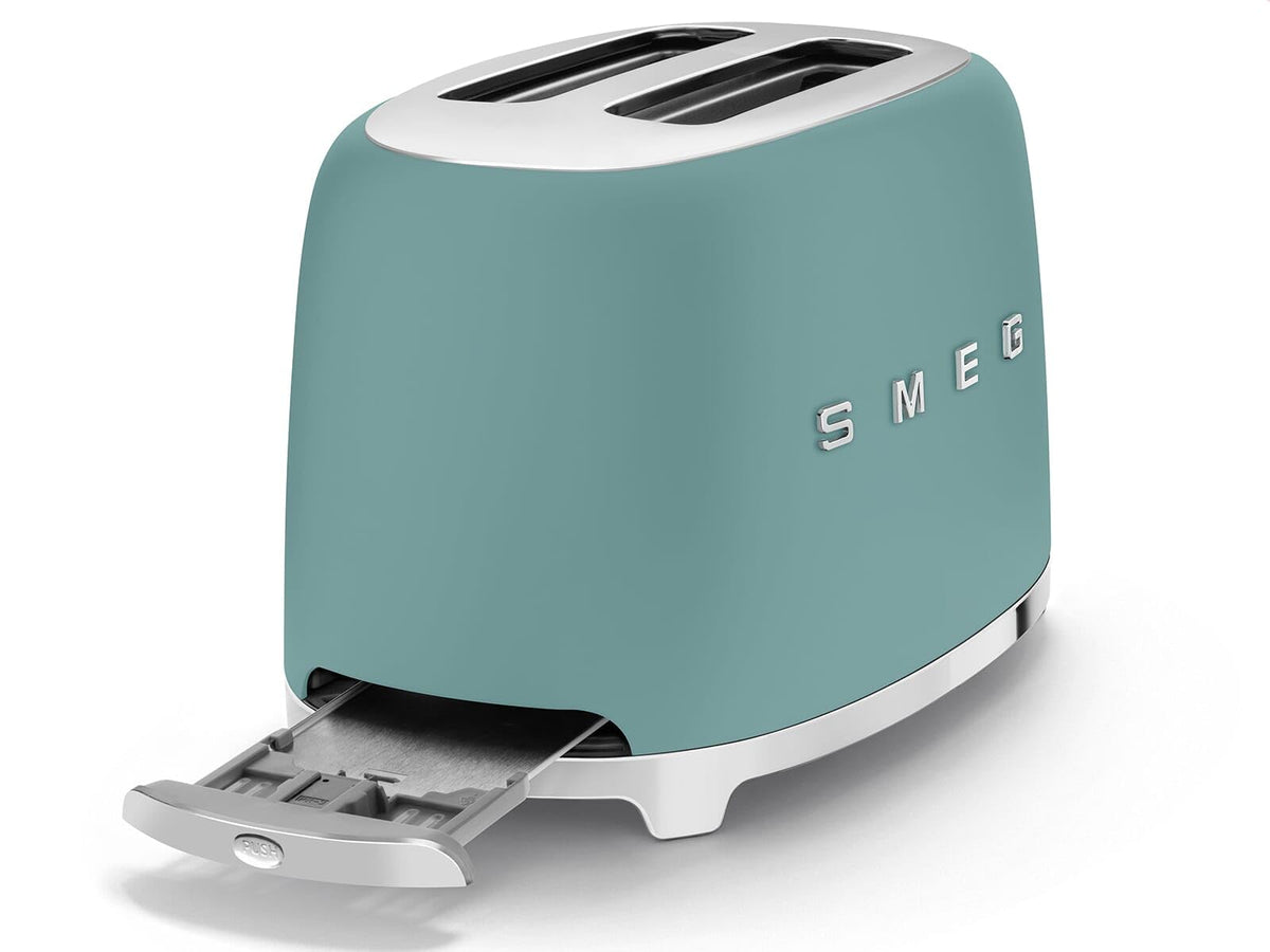 Smeg TSF01MLMEU Toaster 2 Scheiben, 6 Bräunungsstufen, Auftau-/Bagel-Funktion, 950W