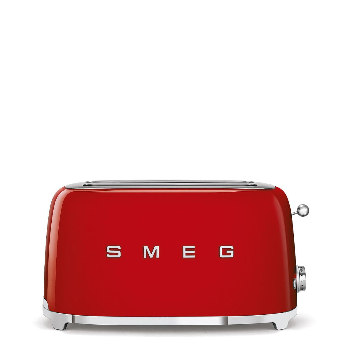Smeg TSF02SSEU Toaster 4 Scheiben, 2 Schlitze 36mm, 6 Bräunungsstufen, 1500W, Chrom
