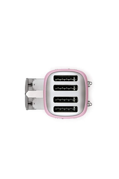 Smeg TSF03CREU Toaster 4 Scheiben, 6 Bräunungsstufen, Auftau- & Bagel-Funktion, 2000W, Creme