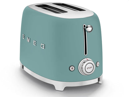 Smeg TSF01MLMEU Toaster 2 Scheiben, 6 Bräunungsstufen, Auftau-/Bagel-Funktion, 950W