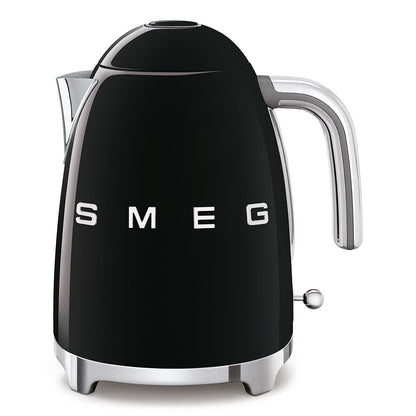 Smeg Wasserkocher 1,7L mit variabler Temperaturwahl 50-100°C, Edelstahl, Soft-Opening, Anti-Kalk-Filter