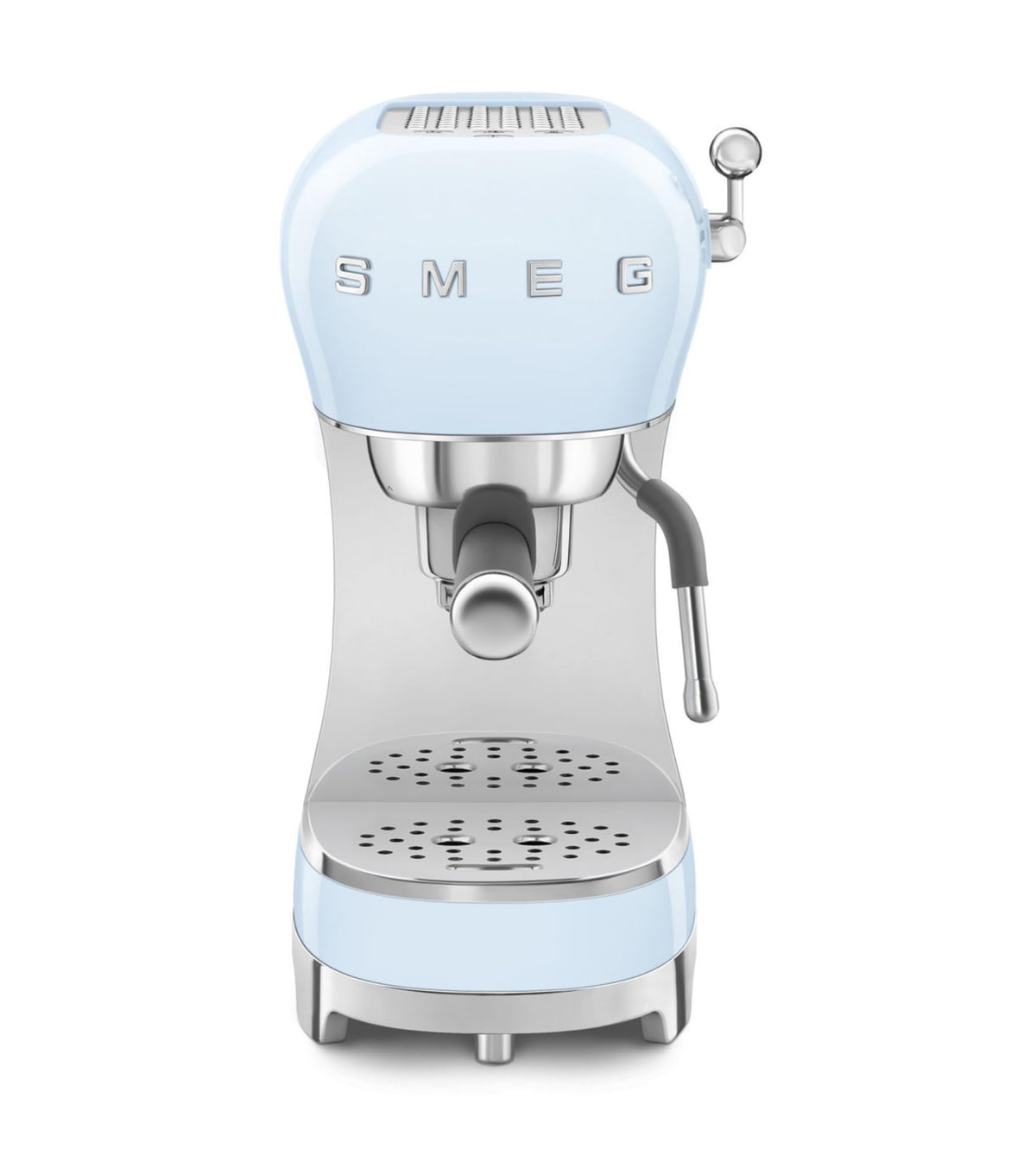 Smeg Espressomaschine ECF02PKEU, Cappuccino-Dampffunktion, Thermoblock, 15 bar, 1L Tank, 3 Siebträger