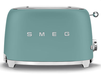 Smeg TSF01MLMEU Toaster 2 Scheiben, 6 Bräunungsstufen, Auftau-/Bagel-Funktion, 950W