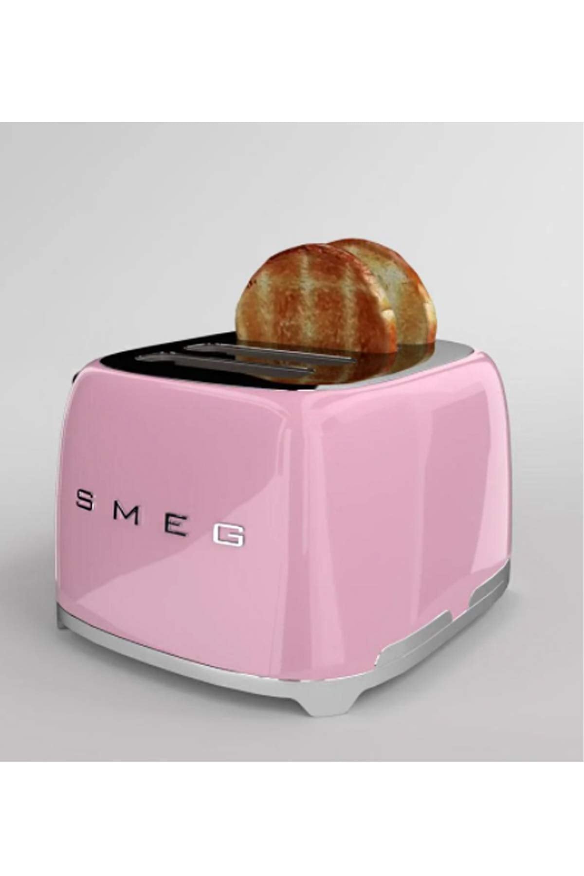 Smeg TSF03CREU Toaster 4 Scheiben, 6 Bräunungsstufen, Auftau- & Bagel-Funktion, 2000W, Creme