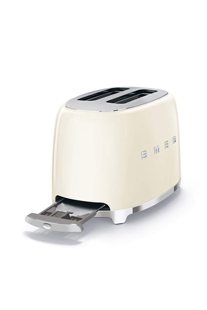 Smeg TSF01MLMEU Toaster 2 Scheiben, 6 Bräunungsstufen, Auftau-/Bagel-Funktion, 950W