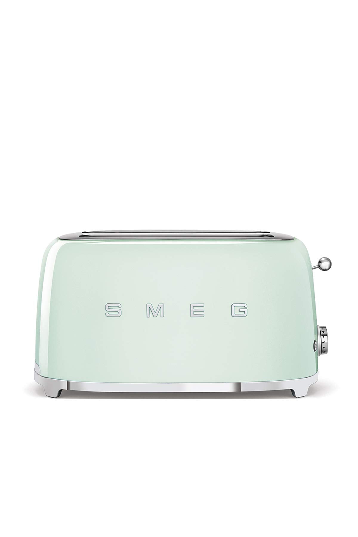 Smeg TSF02SSEU Toaster 4 Scheiben, 2 Schlitze 36mm, 6 Bräunungsstufen, 1500W, Chrom