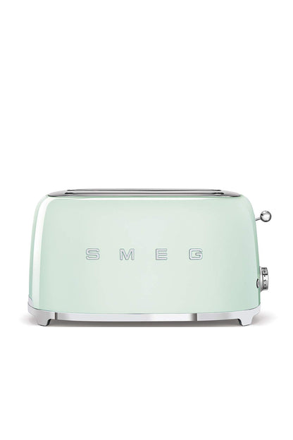 Smeg TSF02SSEU Toaster 4 Scheiben, 2 Schlitze 36mm, 6 Bräunungsstufen, 1500W, Chrom