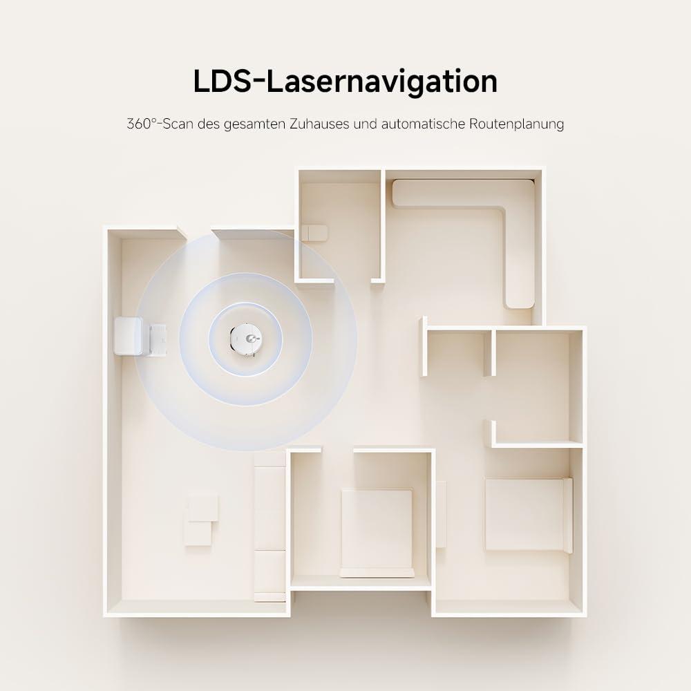 XIAOMI H50 Pro Saugroboter mit Wischfunktion, 15.000 Pa, ausfahrbarer Arm