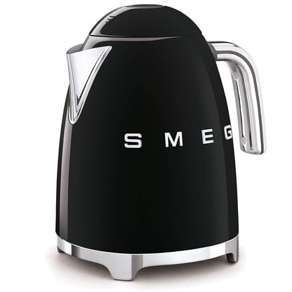 Smeg Wasserkocher 1,7L mit variabler Temperaturwahl 50-100°C, Edelstahl, Soft-Opening, Anti-Kalk-Filter