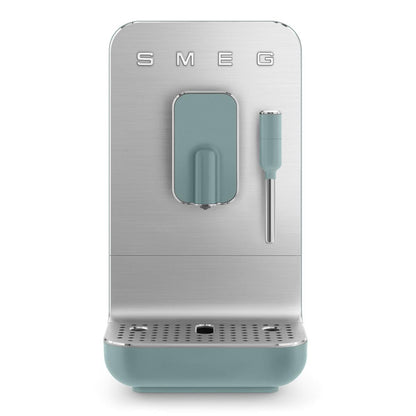 Smeg BCC12BLMEU Espressomaschine mit Kaffeemühle, Thermoblock-System, Milchaufschäumer, 1,4L Tank