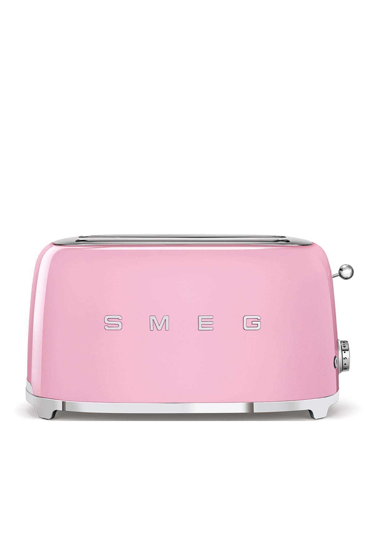 Smeg TSF02SSEU Toaster 4 Scheiben, 2 Schlitze 36mm, 6 Bräunungsstufen, 1500W, Chrom