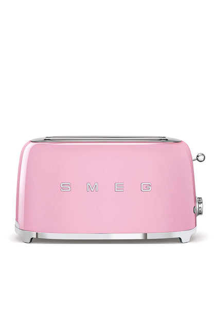 Smeg TSF02SSEU Toaster 4 Scheiben, 2 Schlitze 36mm, 6 Bräunungsstufen, 1500W, Chrom