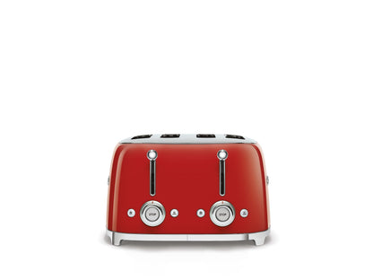 Smeg TSF03CREU Toaster 4 Scheiben, 6 Bräunungsstufen, Auftau- & Bagel-Funktion, 2000W, Creme