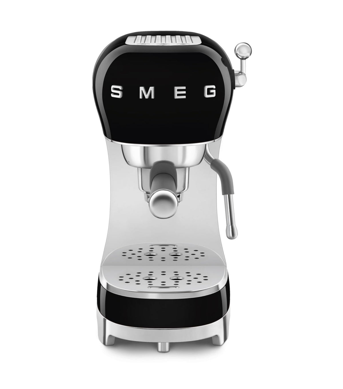 Smeg Espressomaschine ECF02PKEU, Cappuccino-Dampffunktion, Thermoblock, 15 bar, 1L Tank, 3 Siebträger