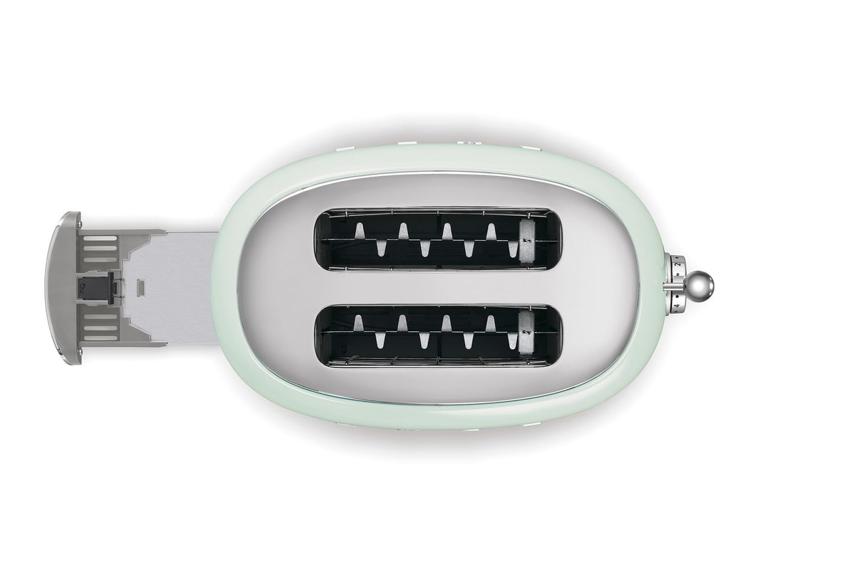 Smeg TSF01MLMEU Toaster 2 Scheiben, 6 Bräunungsstufen, Auftau-/Bagel-Funktion, 950W
