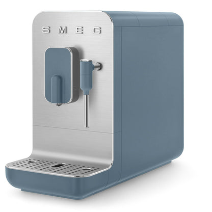 Smeg BCC12BLMEU Espressomaschine mit Kaffeemühle, Thermoblock-System, Milchaufschäumer, 1,4L Tank
