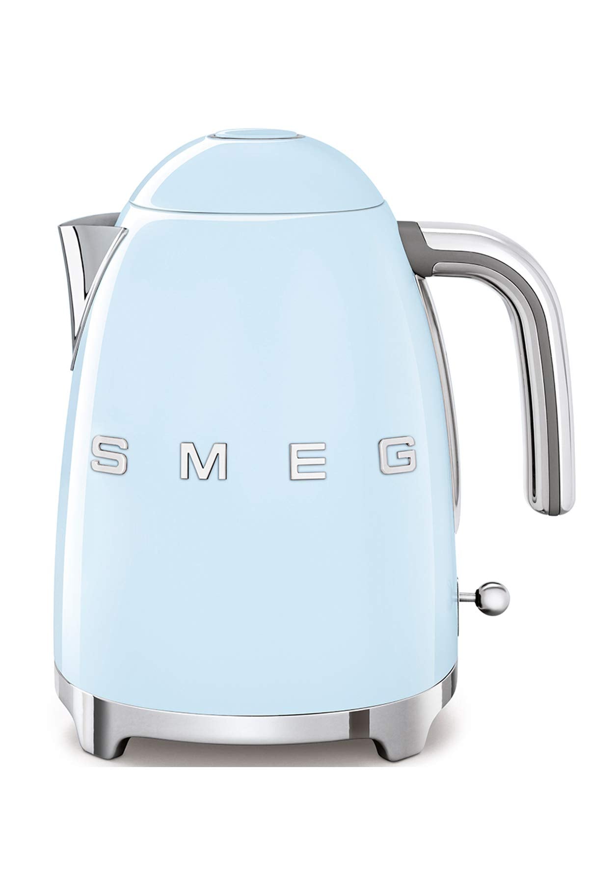 Smeg Wasserkocher 1,7L mit variabler Temperaturwahl 50-100°C, Edelstahl, Soft-Opening, Anti-Kalk-Filter