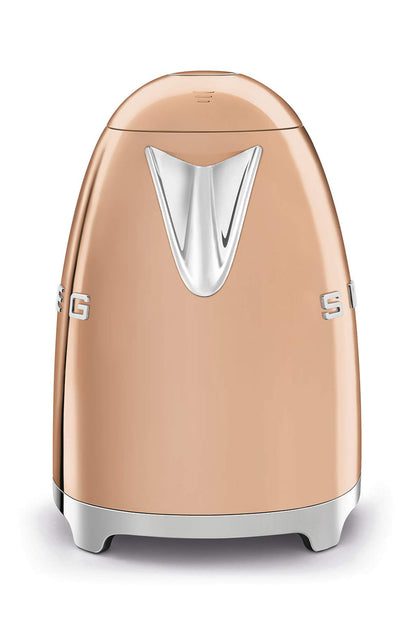 Smeg Wasserkocher 1,7L mit variabler Temperaturwahl 50-100°C, Edelstahl, Soft-Opening, Anti-Kalk-Filter