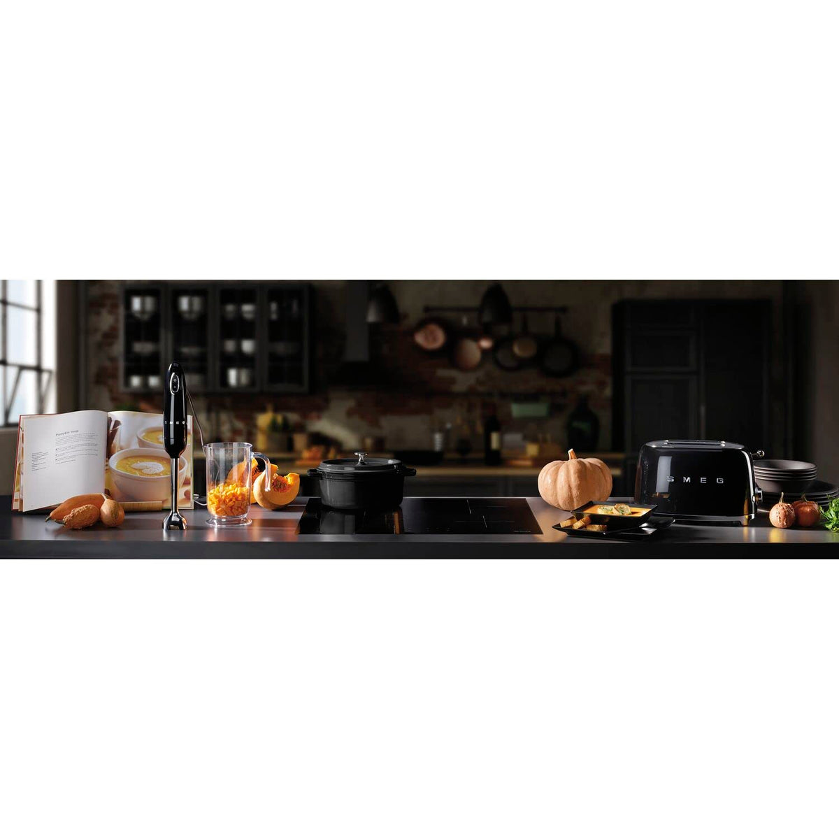 Smeg TSF03CREU Toaster 4 Scheiben, 6 Bräunungsstufen, Auftau- & Bagel-Funktion, 2000W, Creme