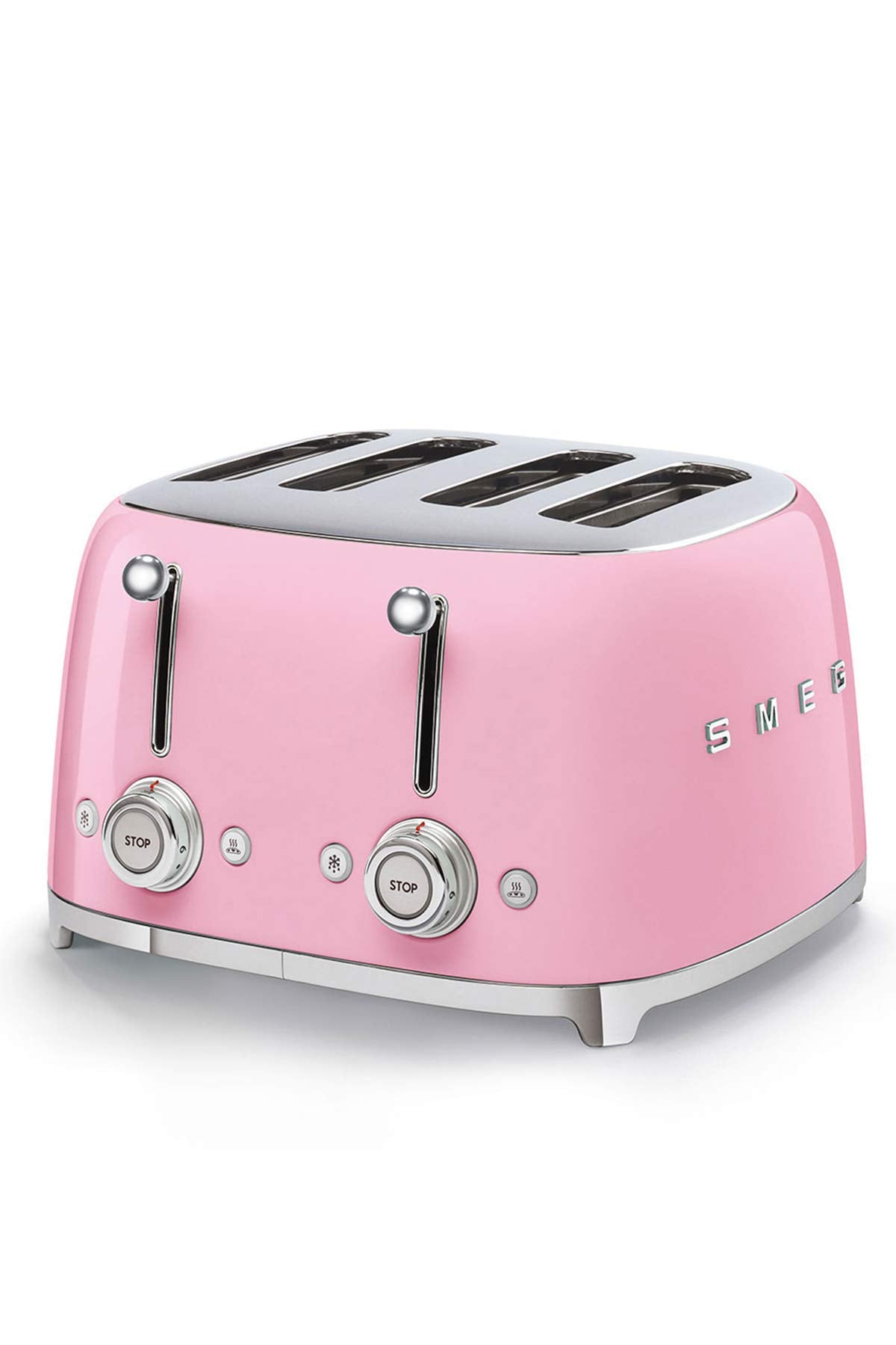 Smeg TSF03CREU Toaster 4 Scheiben, 6 Bräunungsstufen, Auftau- & Bagel-Funktion, 2000W, Creme