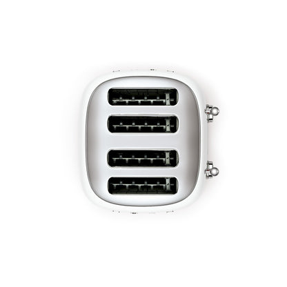 Smeg TSF03CREU Toaster 4 Scheiben, 6 Bräunungsstufen, Auftau- & Bagel-Funktion, 2000W, Creme