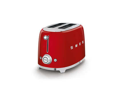 Smeg TSF01MLMEU Toaster 2 Scheiben, 6 Bräunungsstufen, Auftau-/Bagel-Funktion, 950W