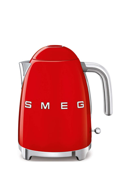 Smeg Wasserkocher 1,7L mit variabler Temperaturwahl 50-100°C, Edelstahl, Soft-Opening, Anti-Kalk-Filter