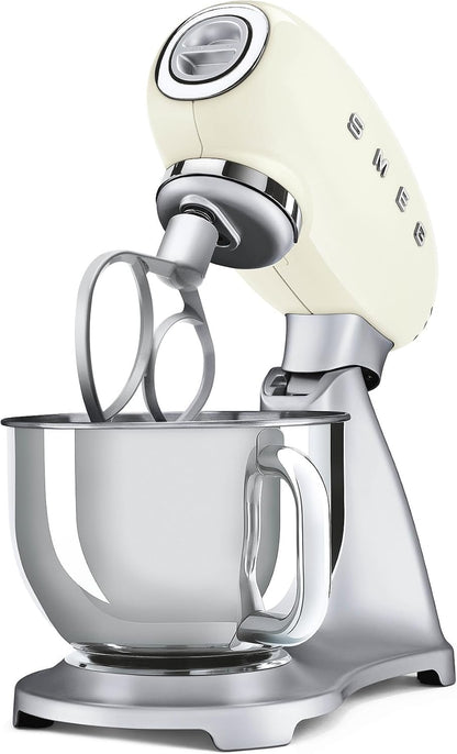 Smeg Küchenmaschine 4,8L mit Planetenrührwerk, 10 Geschwindigkeitsstufen, 800W, Edelstahlschüssel
