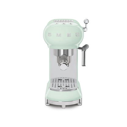 Smeg Espressomaschine ECF01CREU Creme – Manuelle Siebträgermaschine mit Cappuccino-System & Thermoblock
