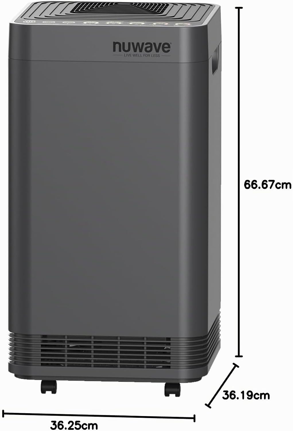 Nuwave OxyPure Zero Plus Luftreiniger für bis zu 298 m², 105W Motor
