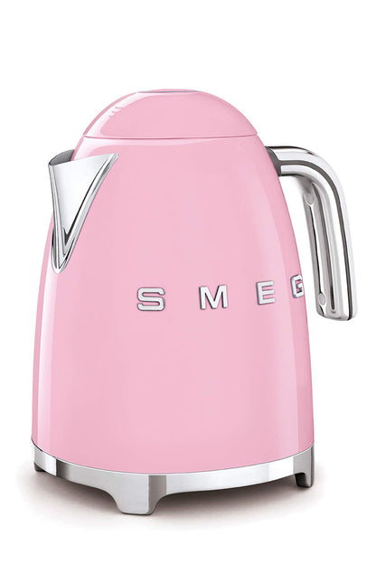 Smeg Wasserkocher 1,7L mit variabler Temperaturwahl 50-100°C, Edelstahl, Soft-Opening, Anti-Kalk-Filter