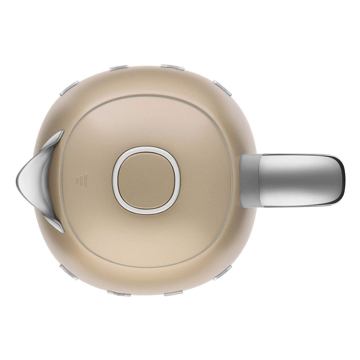 Smeg Wasserkocher 1,7L mit variabler Temperaturwahl 50-100°C, Edelstahl, Soft-Opening, Anti-Kalk-Filter