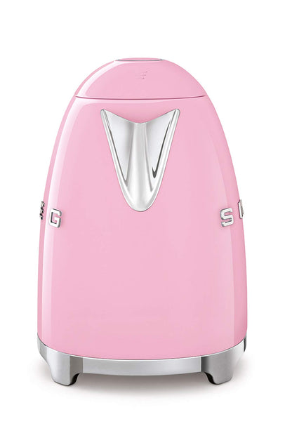 Smeg Wasserkocher 1,7L mit variabler Temperaturwahl 50-100°C, Edelstahl, Soft-Opening, Anti-Kalk-Filter