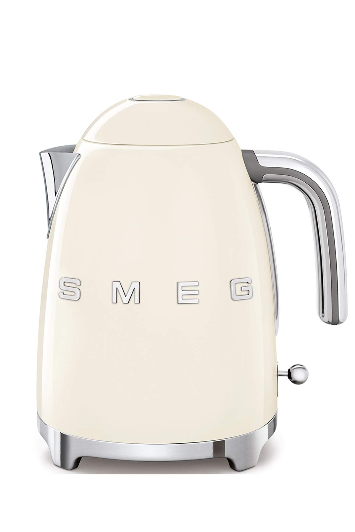 Smeg Wasserkocher 1,7L mit variabler Temperaturwahl 50-100°C, Edelstahl, Soft-Opening, Anti-Kalk-Filter