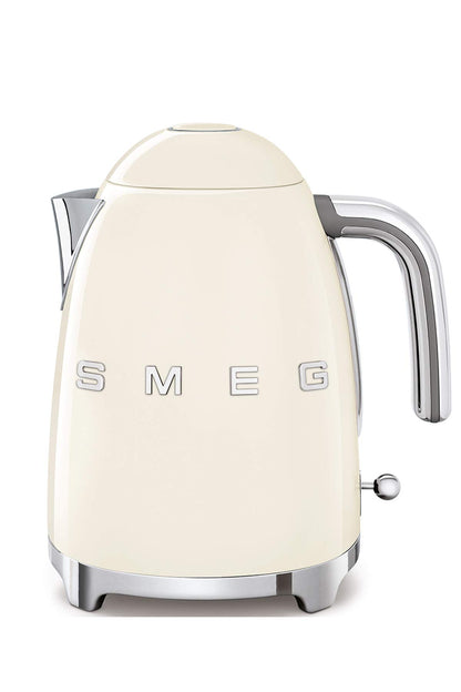 Smeg Wasserkocher 1,7L mit variabler Temperaturwahl 50-100°C, Edelstahl, Soft-Opening, Anti-Kalk-Filter