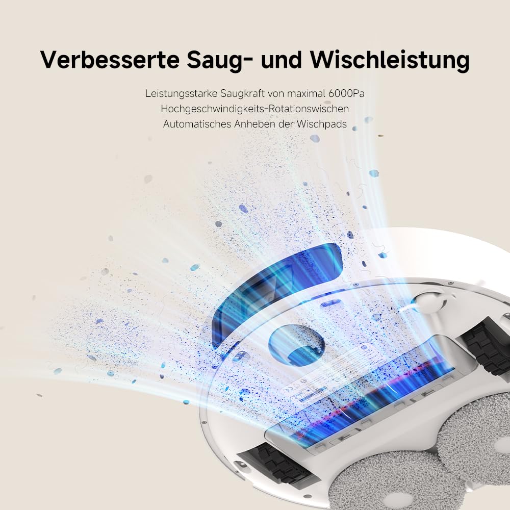 XIAOMI H50 Pro Saugroboter mit Wischfunktion, 15.000 Pa, ausfahrbarer Arm