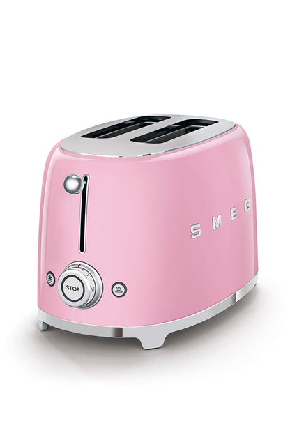 Smeg TSF01MLMEU Toaster 2 Scheiben, 6 Bräunungsstufen, Auftau-/Bagel-Funktion, 950W